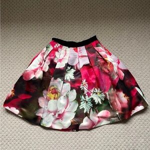 Ted Baker London full pleated floral skirt